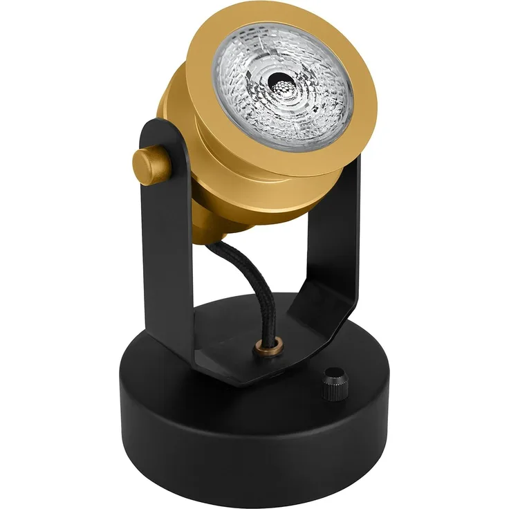Osram Vintage Edition 1906, Decospot Single, Gold, Wand- und Deckenleuchte, IP20, inklusive Leuchtmittel, Aluminiumgehaeuse