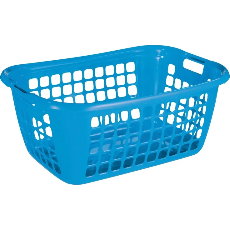 Sunware Wäschekorb Basic 79L blau Wäschebox Wäschesammler