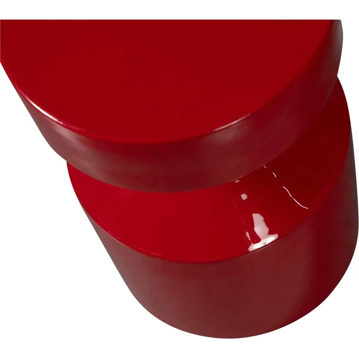 Beistelltisch Ferry - Metall Rot, Ø 30 cm – Bild 2