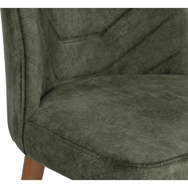 Skye Decor 'Dallas 558 V2' Stuhlset (2-teilig), Walnuss / Dunkelgrün, 50 x 90 x 49 cm – Bild 6