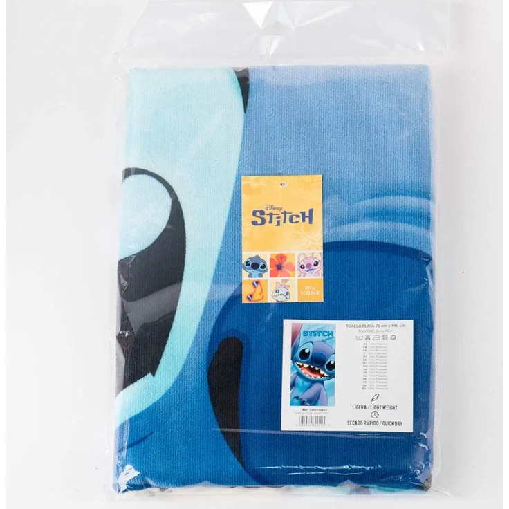 Disney Stitch 140x70 cm Kinder Badetuch Handtuch weich leicht schnelltrocknend Strandtuch – Bild 5