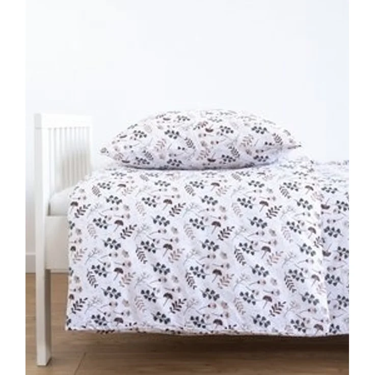 Loolay Bettwäsche Blumen BRAUN Bunt Babybettwäsche Kinderbettwäsche Jugendbettwäsche, Alle gängigen Bettgrößen für Kinder, Jugend und Erwachsene! – Bild 4
