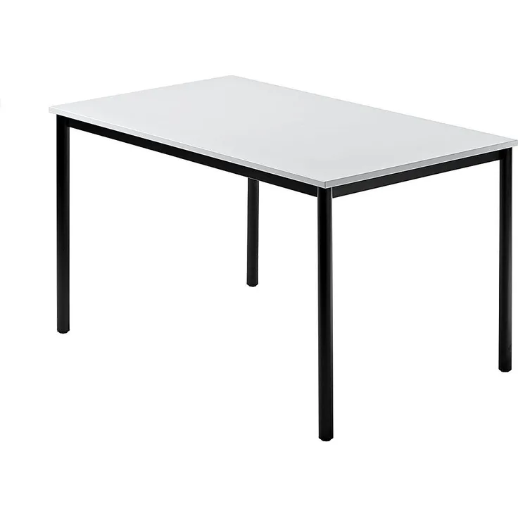 Besprechungstisch DR12 120x80cm 4-Fuß Grau Gestellfarbe: Schwarz