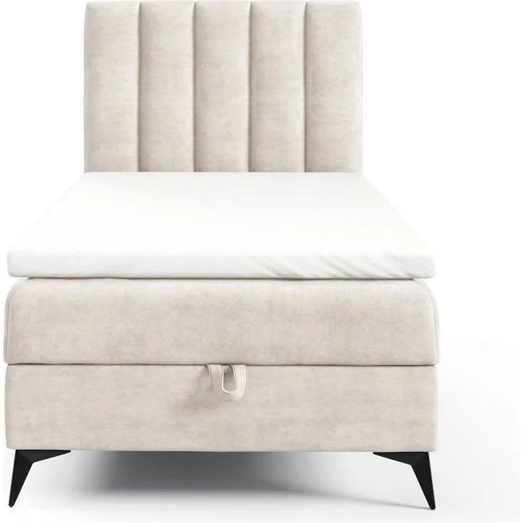 Best for Home Boxspringbett K10 Single SLIM mit Bettkasten & Bonellfederkernmatratze, Topper H3 (Einzelbett, Polsterbett, Kinderbett, Juniorbett, Hotelbett, 70x200 80x200 90x200 100x200 cm), mit oder ohne Topper, Flexible Liefermöglichkeiten, Handwerks... – Bild 2