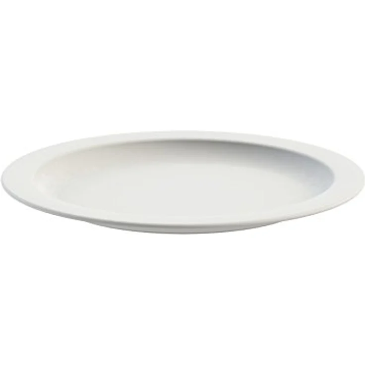 Teller 24 cm flach weiß aus Kunststoff – Bild 3