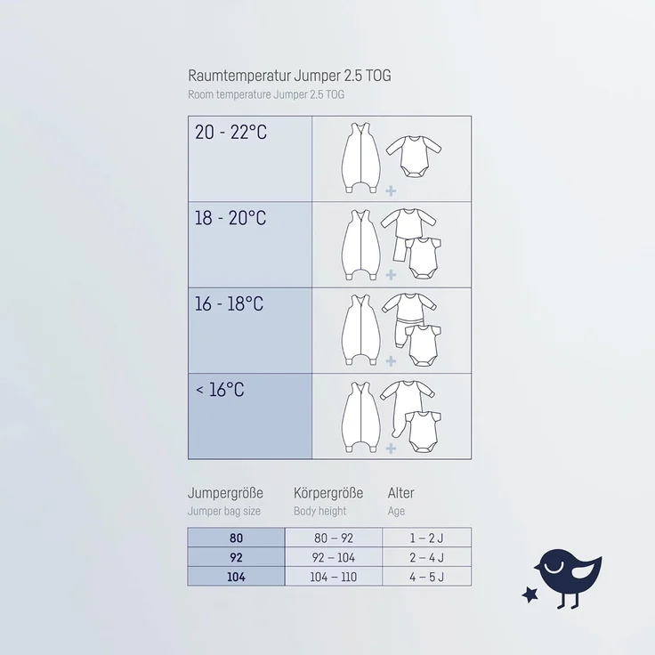 Julius Zöllner Schlafoverall Jumper Jersey, warme Füllung 2,5 TOG, waschbar bei 60°C, Made in Germany, Oeko TEX Standard 100, Schnecke, Gr. 104 – Bild 5