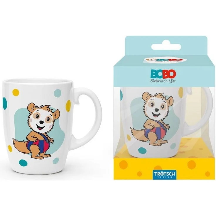 Trötsch Verlag Tasse Trötsch Bobo Siebenschläfer Kindertasse blau Geschenktasse aus Porz... – Bild 3