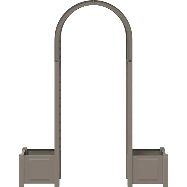 vidaXL Rosenbogen mit Pflanzer Grau 168,5 x 43 x 207 cm PP 42041735 – Bild 3