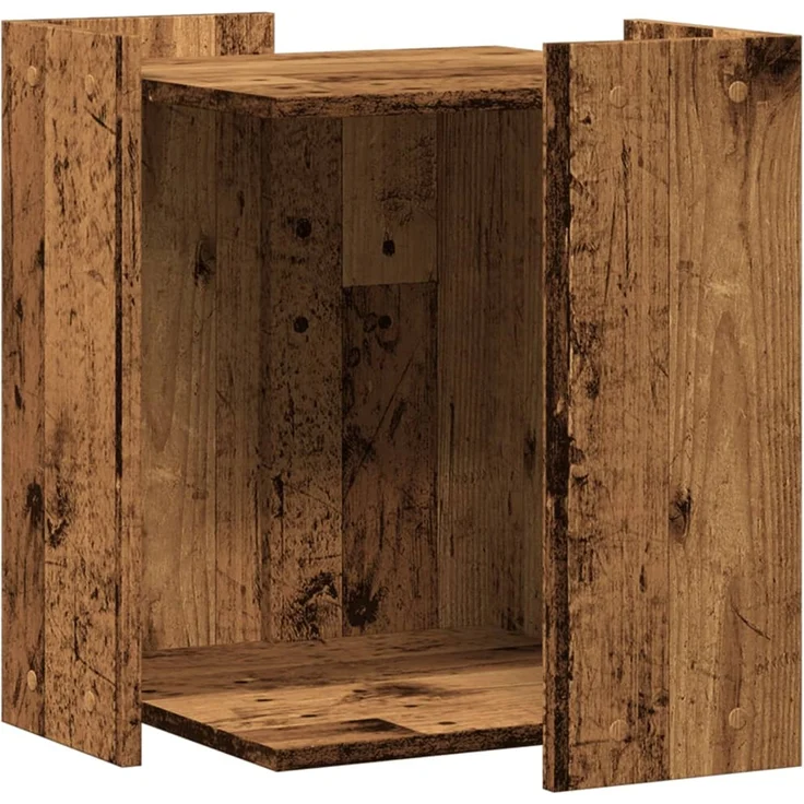 vidaXL Katzenklo Altholz-Optik 42x42x51 cm Holzwerkstoff 857749 – Bild 2