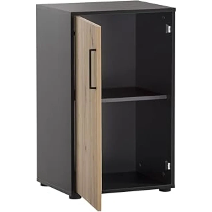 Schildmeyer Aktenschrank Aino 155719, Artisan Eiche Dekor/schwarz matt, 51 x 41 x 83,6 cm – Bild 4