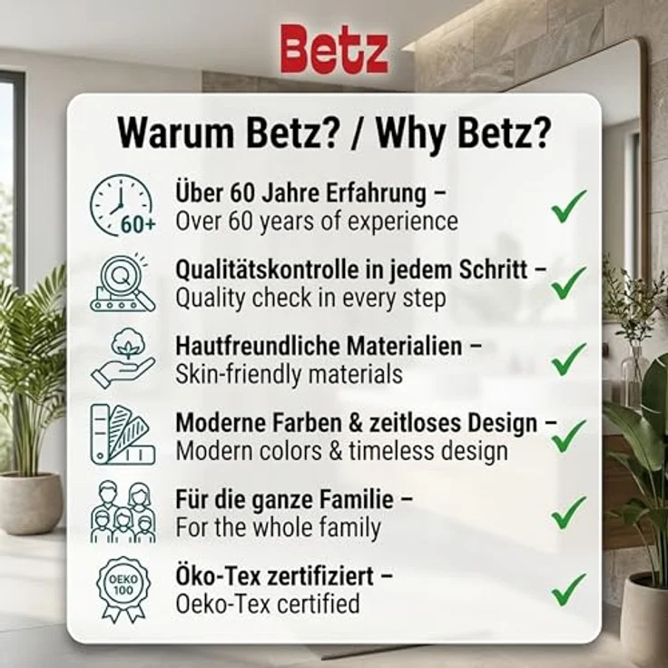 Betz Handtuch Set 5-TLG. Premium 1 Duschtuch 2 Handtücher 1 Gästetuch 1 Waschhandschuh, 100% Baumwolle – Bild 10