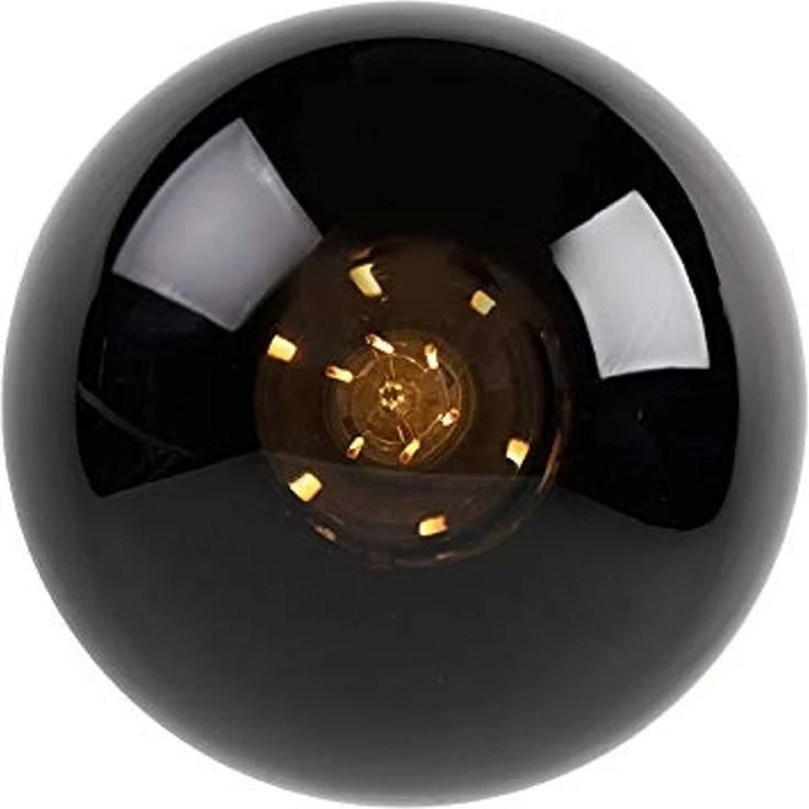 Qazqa Deckenleuchte Pallon, ohne Leuchtmittel, E27, Schwarz, Art Deco, Glas, 1-flammig – Bild 5