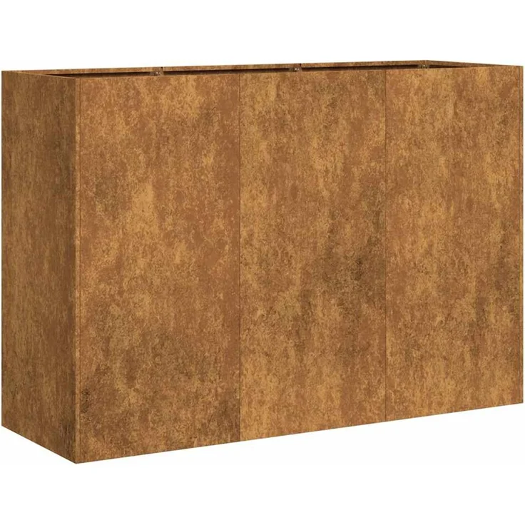 vidaXL Pflanzkübel Rostig 120x40x80 cm Wetterfester Stahl 860723 – Bild 1