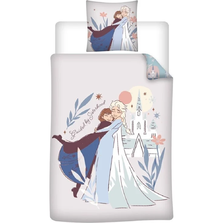 Disney Frozen Bettwäsche-Set – 1x Deckenbezug 140x200 & 1x Kissenbezug 65x65 cm für Kinder – Bild 1