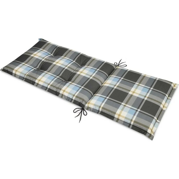 6er Set Beautissu Hochlehner Auflage Sunny 120 x 50 x 6 cm Blau – Bild 3