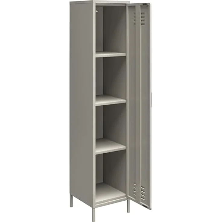 DHP Furniture Dorel Home Metallschrank, Schließfach, Taupe, Einheitsgröße – Bild 6