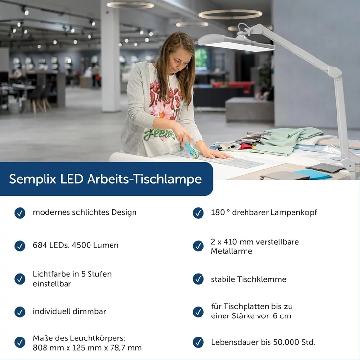 Semplix LED Arbeitslicht -, LED fest integriert – Bild 2