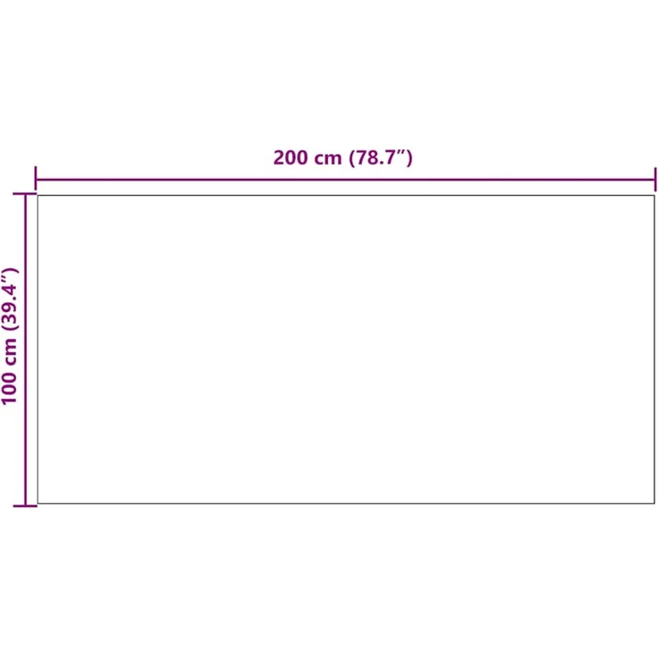 vidaXL Teppichläufer Hellgrau 100 x 200 cm Stoff 42011435 – Bild 9