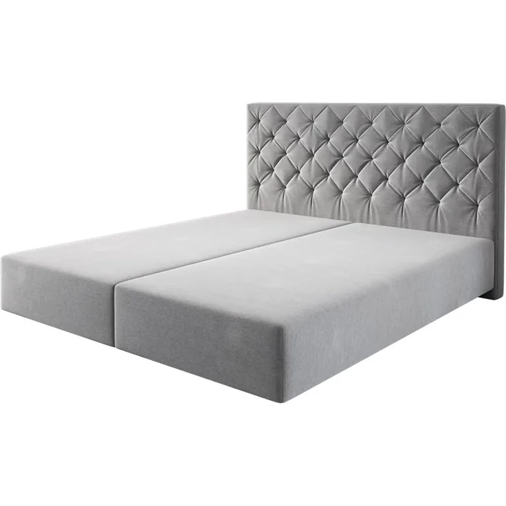 Boxspringgestell Dream-Great Mikrofaser Grau 180x200 cm