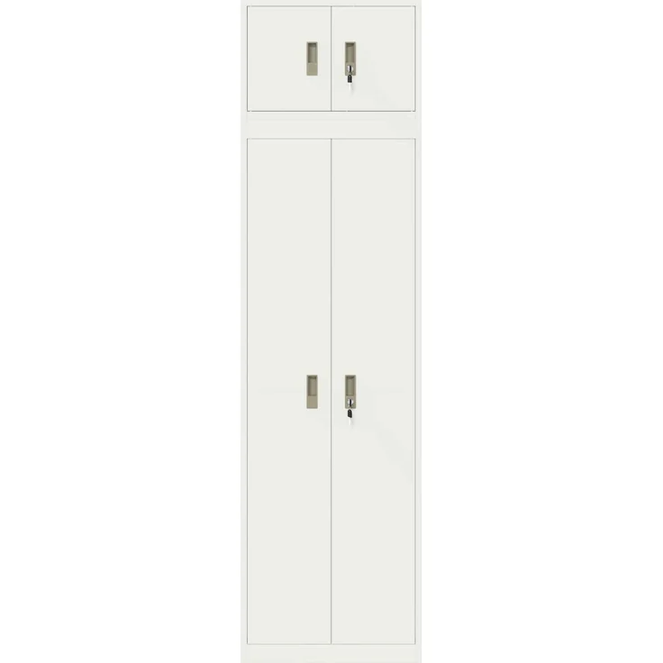 vidaXL Aufbewahrungsschrank 2 stk. Weiß 60 x 40 x 220 cm Stahl 3438710 – Bild 8