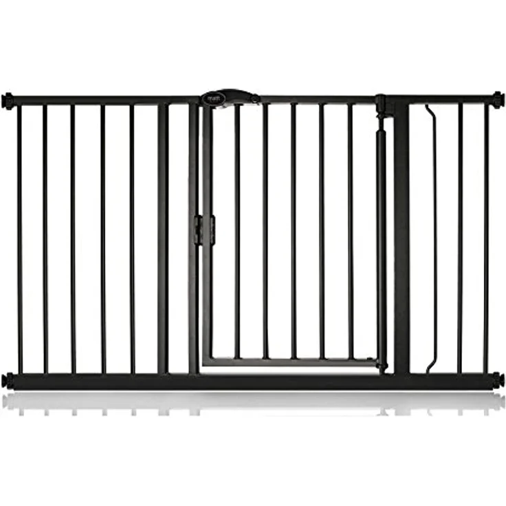 Bettacare Automatisch Schließendes Treppengitter, 125.4cm - 132.4cm, Mattschwarz, Druckmontage-Sicherheitsgitter, Babygitter, Sicherheitsschranke für Türen, Flure und Räume – Bild 2