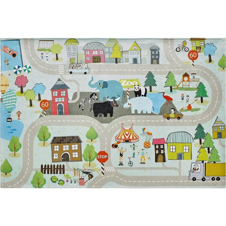 Kurzflor Teppich Solveig Kids 241, rechteckig - 120x170 cm - Multi