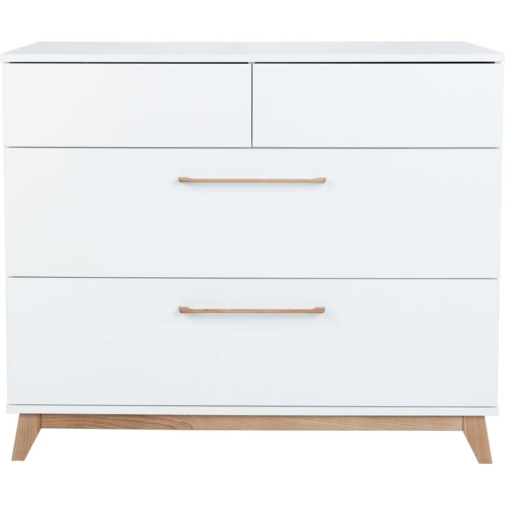 Wickelkommode mit abnehmbarem Wickelaufsatz »Lina«, (B/H/T): 115/104/77 cm, Weiß / Walnuss, Arthur Berndt – Bild 6