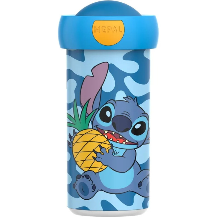 Mepal - Verschlussbecher Campus - Trinkbecher - Auslaufsicherer Wasserflasche für Kinder - Wiederverwendbarer Becher - BPA-frei & Spülmaschinenfest - 300 ml - Stitch
