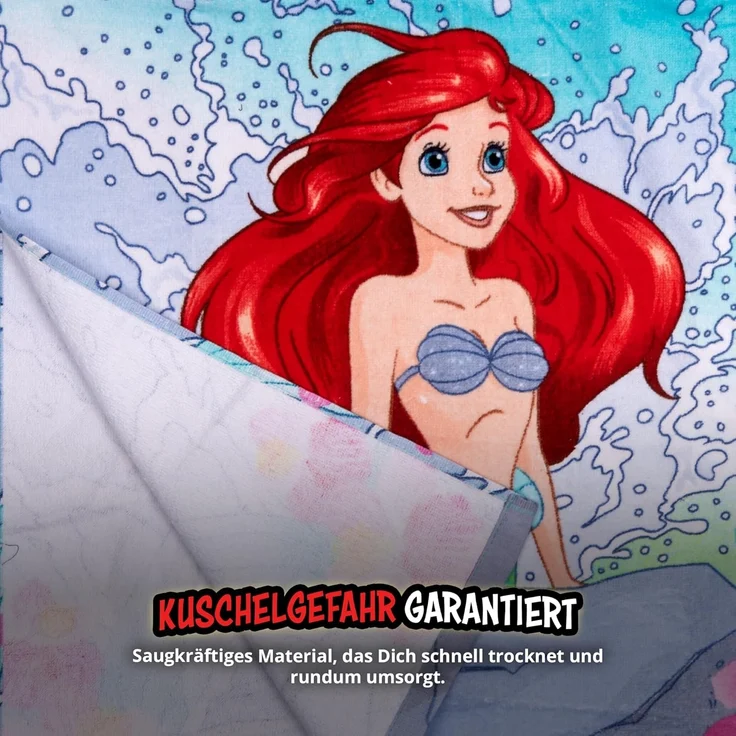 United Labels® Strandtücher Disney - Arielle - Badeponcho – Bild 4