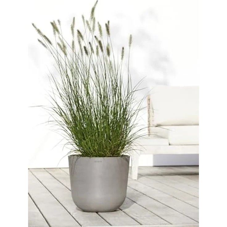 ECOPOTS Blumentopf Oslo 35 Taupe, für innen und außen: frostsicher, bruchsicher und lichtbeständig – Bild 4
