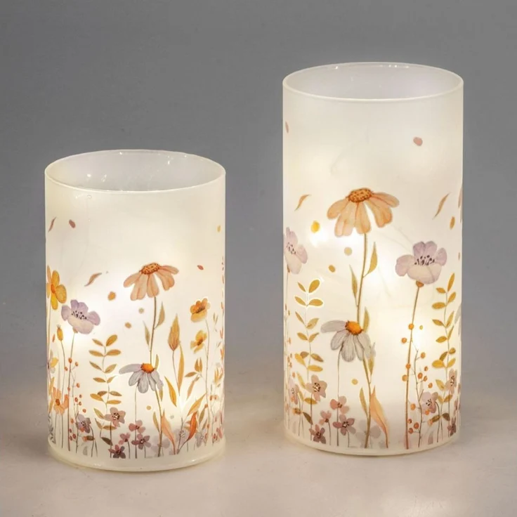 formano Tischleuchte Wiesenblumen, LED-Lichterkette, mit Timer, Mehrfarbig, Blumenwiese, H: 18cm – Bild 3