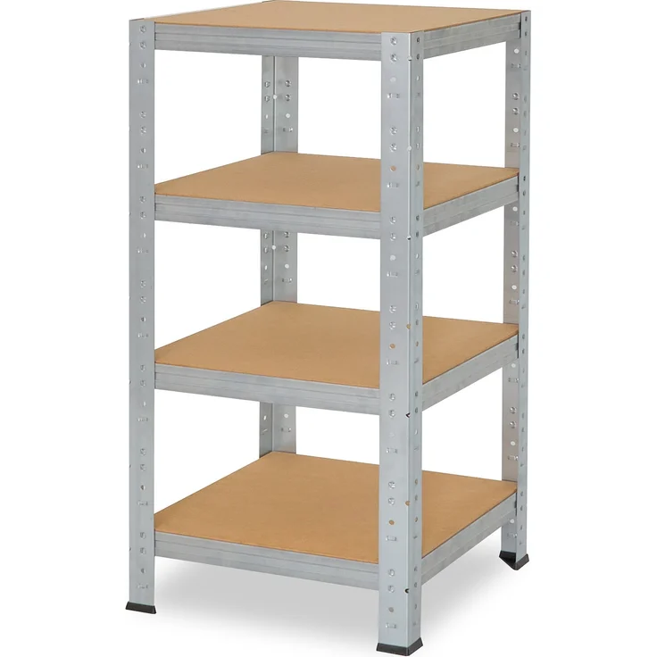 shelfplaza HOME 115x50x50 cm Schwerlastregal in grau-verzinkt mit 4 Böden und 175 kg Traglast pro Boden – Bild 5