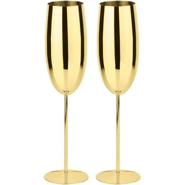Bar Utensils Paderno Set 2 Champagner Edelstahl/PVD Gold 41493-G2