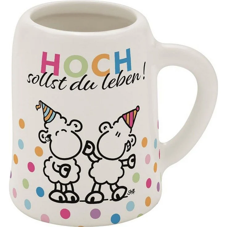 Schnapskrug Schnapsglas Stamper Keramik Sheepworld HOCH 73839 – Bild 1