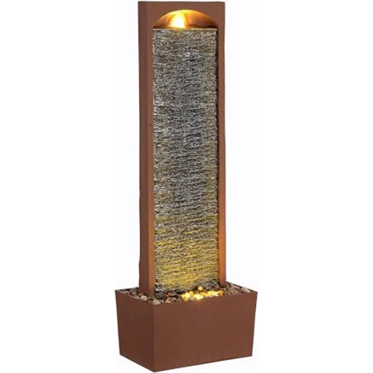 Teamson Home Gartenbrunnen mit LED rot 84 cm – Bild 2