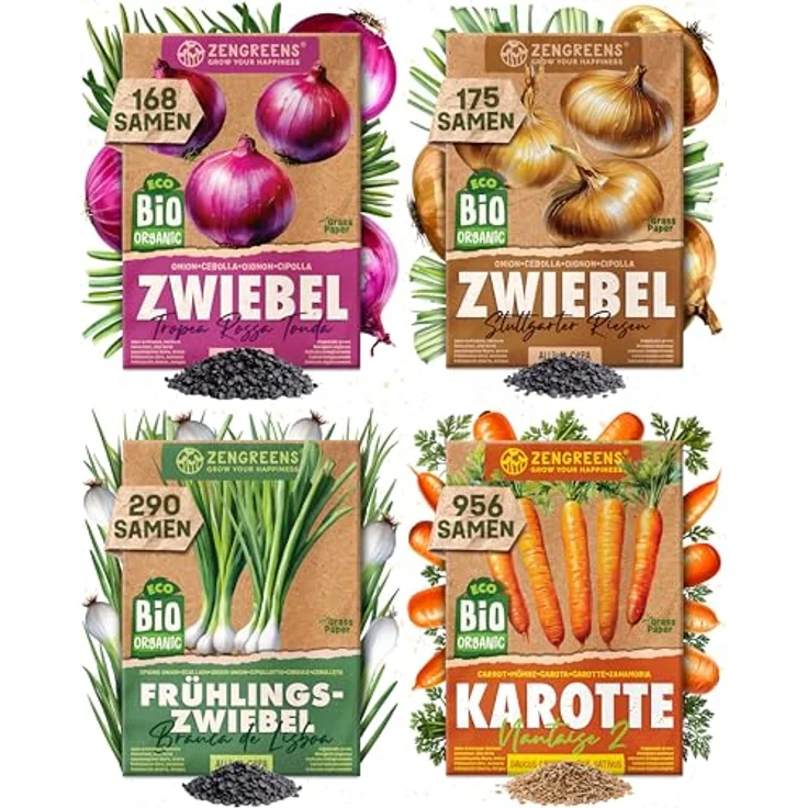 ZenGreens® - Bio Gemüsesamen im 50er Set - 50 Gemüse Samen für den einfachen Anbau im Garten, Balkon oder Hochbeet - Pflanzensamen - Saatgut – Bild 24