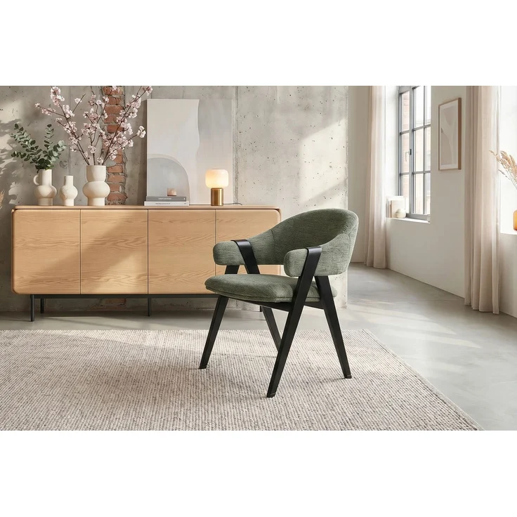 KAWOLA Esszimmerstuhl ARELLA Stoff grün 83 x 63 x 63 cm – Bild 6