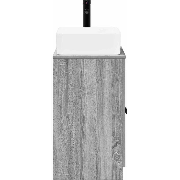 vidaXL Waschbeckenschrank Grau Sonoma 54 x 41 x 100 cm Holzwerkstoff 3404237 – Bild 6