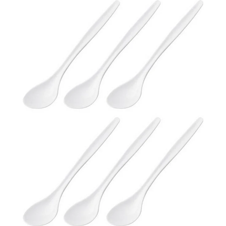 Westmark Eierlöffel, Kunststoff, 14,5 cm, wiederverwendbar, Mehrweg, weiß (6er Pack) – Bild 5