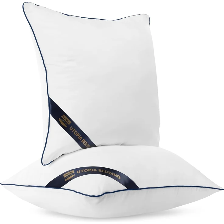 Utopia Bedding Kissen, Kissenfüllung für Bett und als Dekokissen, Sofakissen, Zierkissen für Couch (4, Weiß, 45x45 cm) – Bild 5