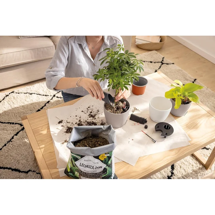 Lechuza® Blumentopf Classico Color 12 sandbraun (Komplettset) – Bild 7