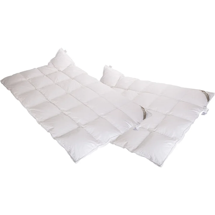 2 Stück Belladream Daunendecken Daunenbetten 135x200 100% Daunen Außensteg – Bild 3