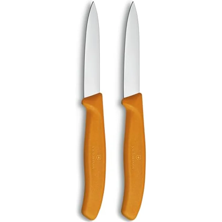 Victorinox, Swiss Classic, Profi Gemüsemesser, Extra Scharfe Klinge, Wellenschliff, 8 cm, Robuster Kunststoffgriff, Rostfreier Stahl, grün