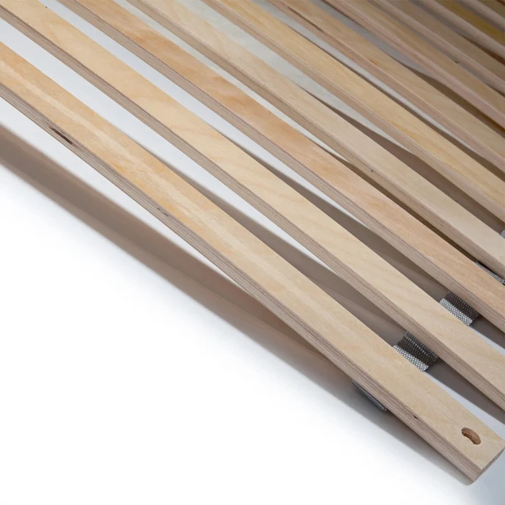 Rollrost 80x200, Ergonomischer Lattenrost aus Buchenholz, 28 Latten, Hergestellt in Deutschland, fertig montiert und gerollt, Traglast 130kg – Bild 3