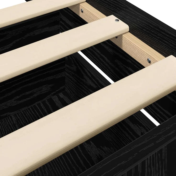 vidaXL Bettrahmen mit Schubladen Schwarze Eiche Holzwerkstoff 3429515 – Bild 7