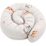 Totsy Baby Seitenschläferkissen Bettschlange Body Pillow 400 cm Baumwolle - Kopfkissen lang Bettrolle Schlafkissen Nackenrolle Kissen Oeko-Tex Teddybären