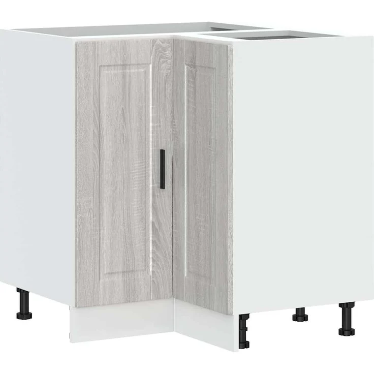 vidaXL Küchen-Eckunterschrank Porto Grau Sonoma Holzwerkstoff 853993 – Bild 1
