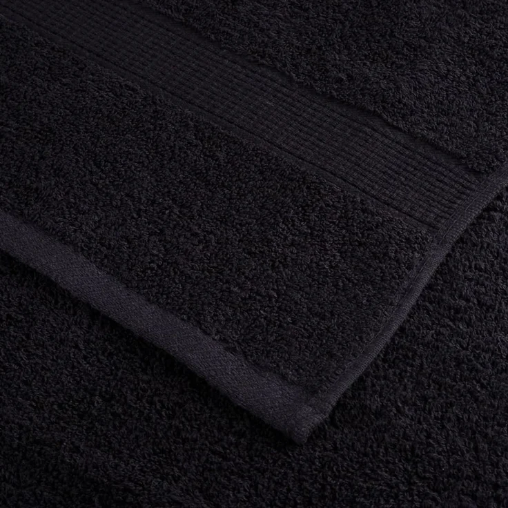 vidaXL Premium-Saunatücher SOLUND 10 Stk. Schwarz 80x200 cm 600 g/m² 137436 – Bild 6