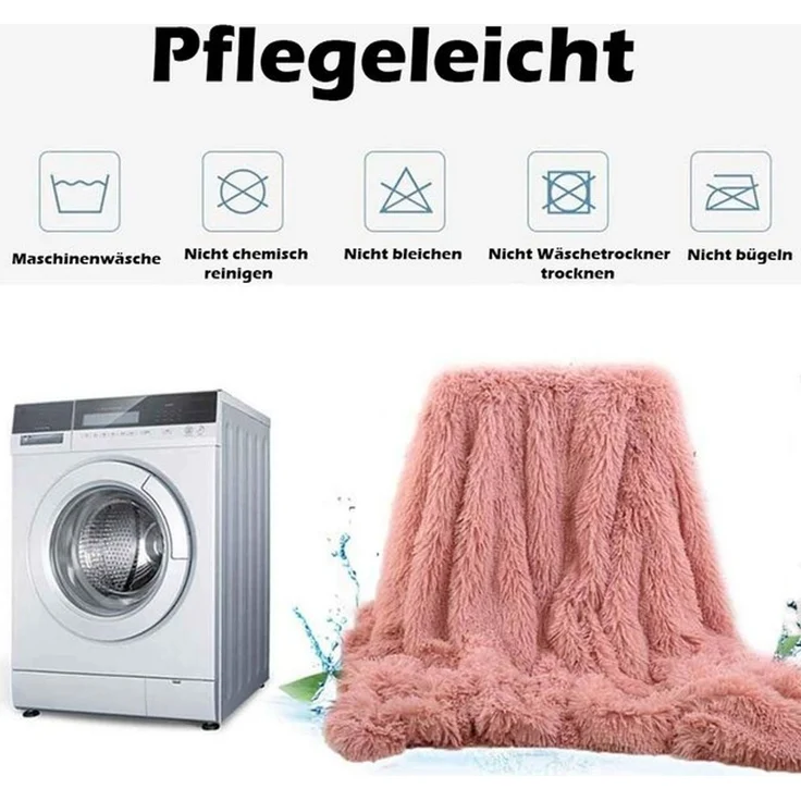 Wohndecke Kuscheldecke Flauschig,Ultraweiche Fleecedecke Leichte Warme Sofadecke, TUWENA, Wohn Kuscheldecke, Gemütliche Couchdecke, Atmungsaktiv & Pflegeleicht – Bild 4