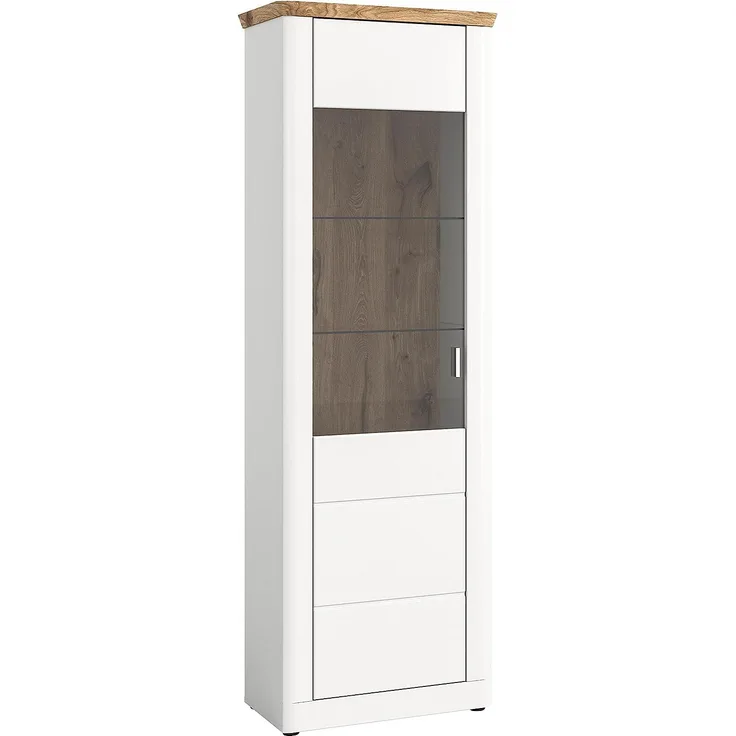 Vitrine Michigan | weiß / Viking Oak